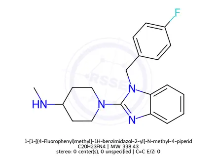 Chemical structure of Mizolastine Impurity 40