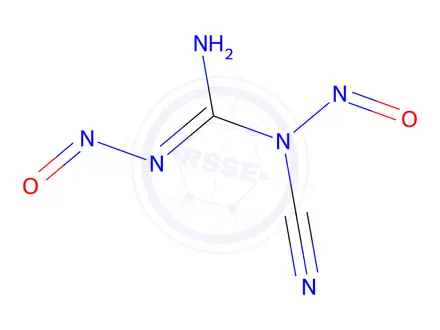 Chemical structure of 1-cyano-1,2-dinitrosoguanidine