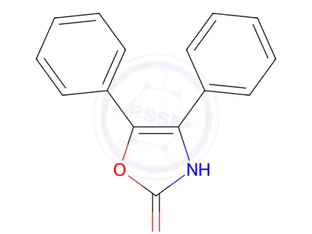 Chemical structure of 4,5-Diphenyl-2,3-dihydro-1,3-oxazol-2-one