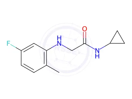Chemical structure of n-Cyclopropyl-2-((5-fluoro-2-methylphenyl)amino)acetamide