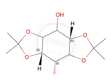 Chemical structure of 1.2,4,5-Di-o-isopropylidene-myo-inositol