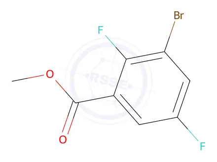 Chemical structure of Methyl 3-Bromo-2,5-Difluorobenzoate