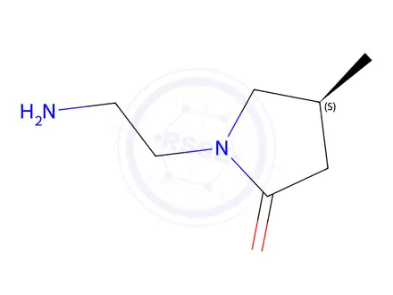 Chemical structure of (S)-1-(2-Aminoethyl)-4-methylpyrrolidin-2-one