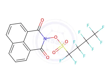 Chemical structure of Naphthalimidyltrifluromethan sulfornate