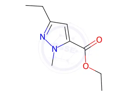 Chemical structure of ethyl 3-ethyl-1-methyl-1H-pyrazole-5-carboxylate