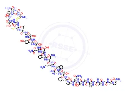 Chemical structure of Calcitonin salmon