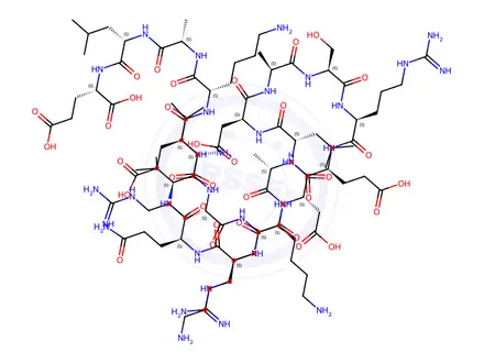 Chemical structure of M PROTEIN EPITOPE OF GROUP A STREPTOCOCCI