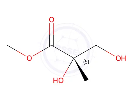 Chemical structure of (2S)-2,3-Dihydroxy-2-methyl-propanoic Acid Methyl Ester