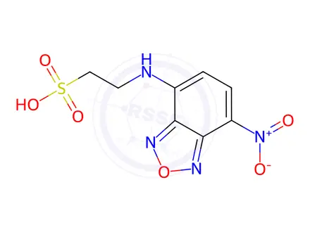 Chemical structure of Ethanesulfonic acid, 2-[(7-nitro-2,1,3-benzoxadiazol-4-yl)amino]-