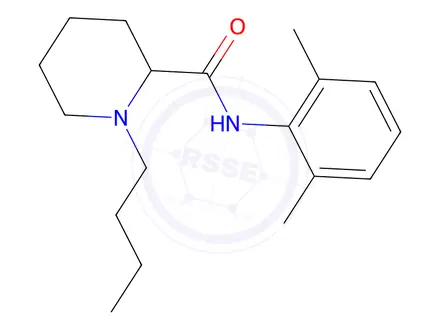 Chemical structure of Bupivacaine Hydrochloride Monohydrate