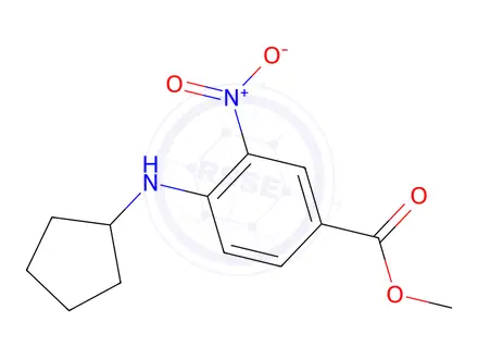 Chemical structure of Methyl 4-(cyclopentylaMino)-3-nitrobenzoate