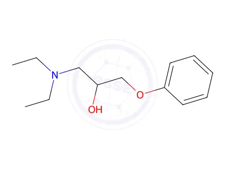 Chemical structure of 1-(Diethylamino)-3-phenoxy-2-propanol