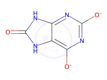 Chemical structure of disodium urate