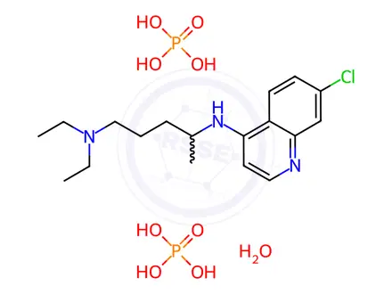 Chemical structure of Chloroquine Diphosphate Hydrate
