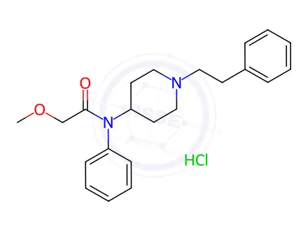 Chemical structure of Methoxyacetyl fentanyl HCl