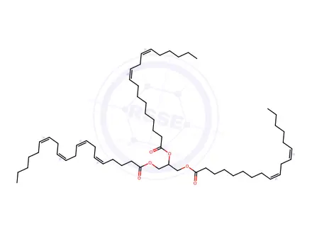 Chemical structure of 1,2-Linolein-3-Arachidonin