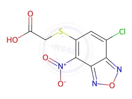 Chemical structure of [(7-Chloro-4-nitro-2,1,3-benzoxadiazol-5-yl)thio]-acetic acid