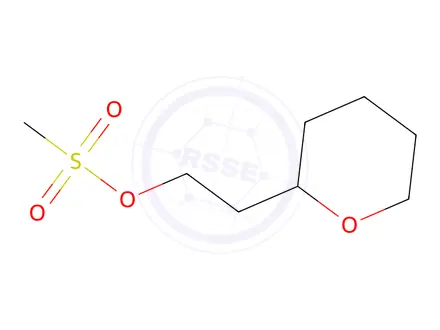 Chemical structure of 2-(oxan-2-yl)ethyl methanesulfonate