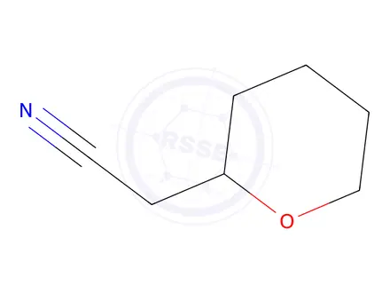 Chemical structure of tetrahydro-2H-pyran-2-ylacetonitrile