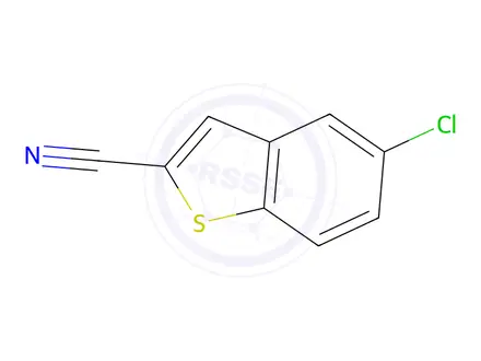 Chemical structure of 5-Chloro-1-benzothiophene-2-carbonitrile