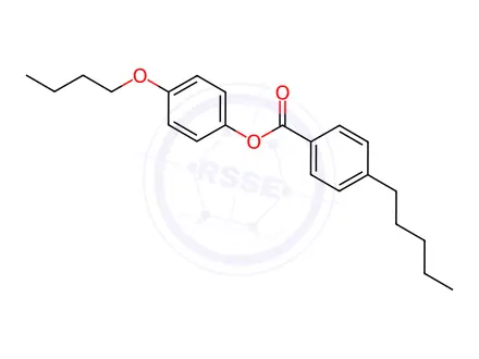 Chemical structure of 4-Butoxyphenyl 4-Pentylbenzoate