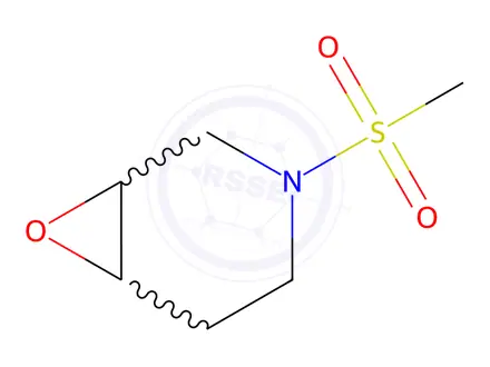 Chemical structure of 7-Oxa-3-azabicyclo[4.1.0]heptane, 3-(methylsulfonyl)-