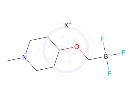 Chemical structure of Potassium trifluoro(((1-methylpiperidin-4-yl)oxy)methyl)borate