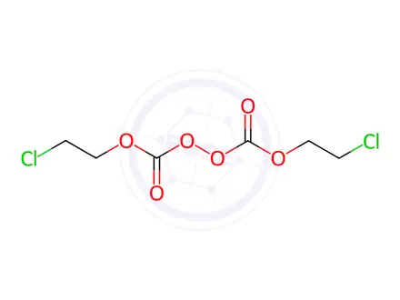 Chemical structure of di-(2-chloroethyl)peroxydicarbonate
