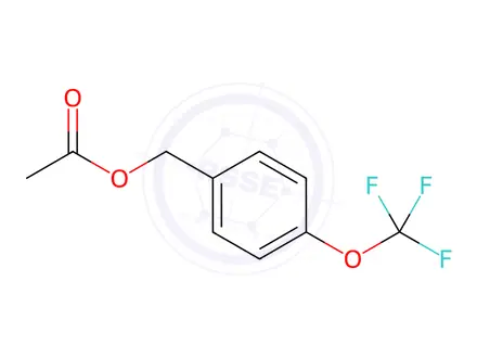 Chemical structure of 4-(trifluoromethoxy)benzyl acetate