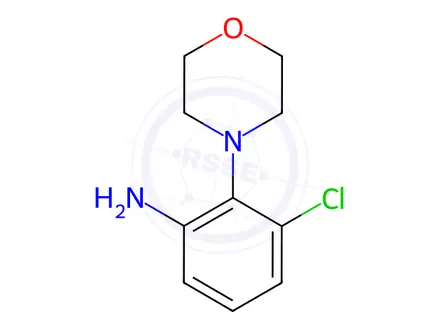 Chemical structure of 3-Chloro-2-morpholin-4-yl-phenylamine