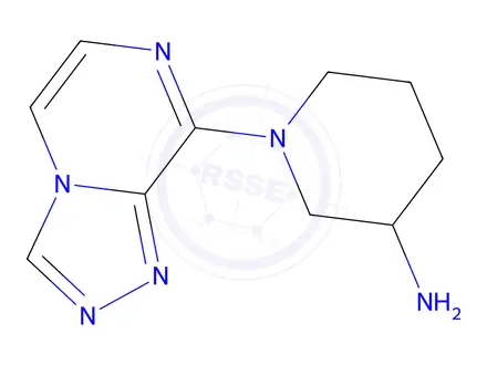 Chemical structure of 1-([1,2,4]Triazolo[4,3-a]pyrazin-8-yl)piperidin-3-amine