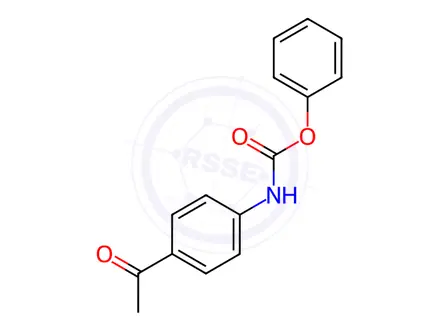 Chemical structure of Phenyl n-(4-acetylphenyl)carbamate