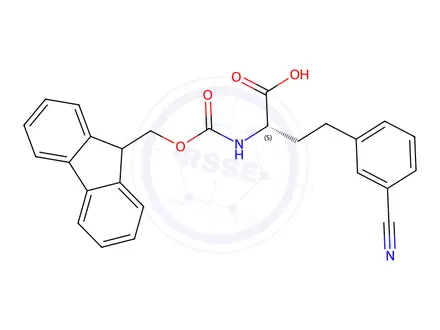 Chemical structure of Fmoc-L-3-Cyanohomophenylalanine