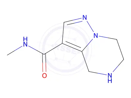 Chemical structure of N-Methyl-4,5,6,7-tetrahydropyrazolo[1,5-a]pyrazine-3-carboxaMide