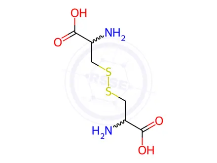 Chemical structure of Cystine(DL and meso mixture)