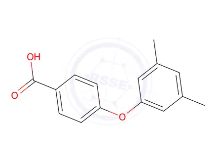 Chemical structure of 4-(3,5-Dimethylphenoxy)benzoic acid