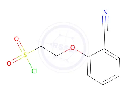 Chemical structure of 2-(2-Cyanophenoxy)ethane-1-sulfonyl chloride
