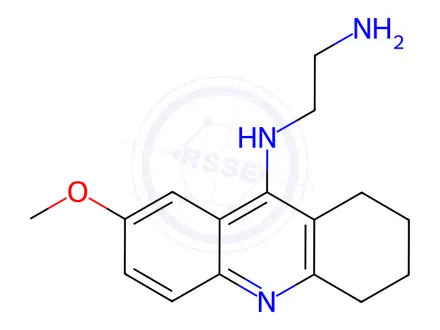 Chemical structure of N1-(7-Methoxy-1,2,3,4-tetrahydroacridin-9-yl)ethane-1,2-diamine