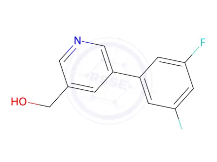 Chemical structure of (5-(3,5-Difluorophenyl)pyridin-3-yl)methanol