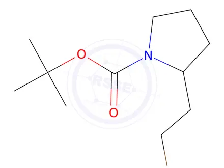 Chemical structure of Tert-butyl 2-(2-bromoethyl)pyrrolidine-1-carboxylate