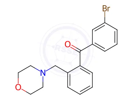 Chemical structure of 3'-Bromo-2-morpholinomethyl benzophenone