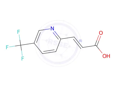 Chemical structure of (2E)-3-[5-(Trifluoromethyl)pyridin-2-yl]prop-2-enoic acid