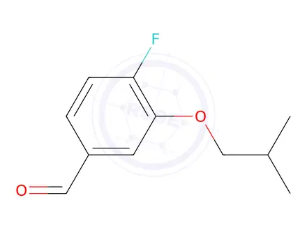 Chemical structure of 4-Fluoro-3-isobutoxybenzaldehyde