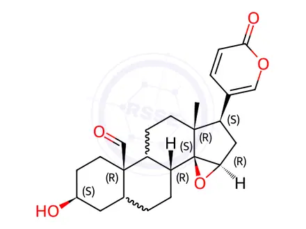 Chemical structure of 14,15β-Epoxy-3β-hydroxy-19-oxo-5β,14β-bufa-20,22-dienolide