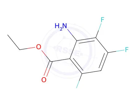 Chemical structure of Ethyl 2-amino-3,4,6-trifluorobenzoate