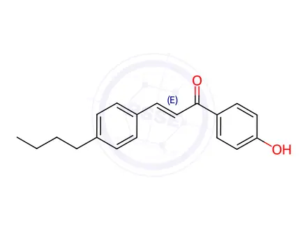 Chemical structure of 4-Butyl-4'-hydroxychalcone