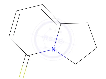 Chemical structure of 5(1H)-Indolizinethione, 2,3-dihydro-
