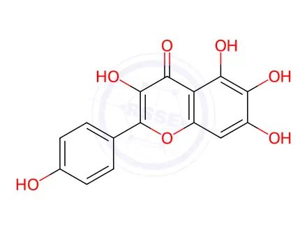 Chemical structure of 6-Hydroxykaempferol