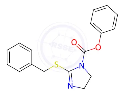 Chemical structure of Phenyl 2-(benzylthio)-4,5-dihydro-1H-imidazole-1-carboxylate