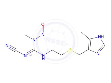 Chemical structure of Cimetidine Impurity 29 (N1-Nitroso Cimetidine)